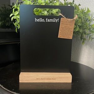 NWT Hello, Family Message Chalkboard